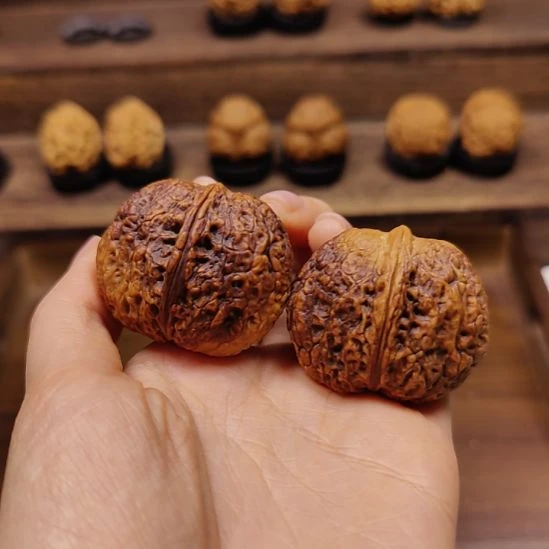 文玩核桃吊坠寿星头39孤品