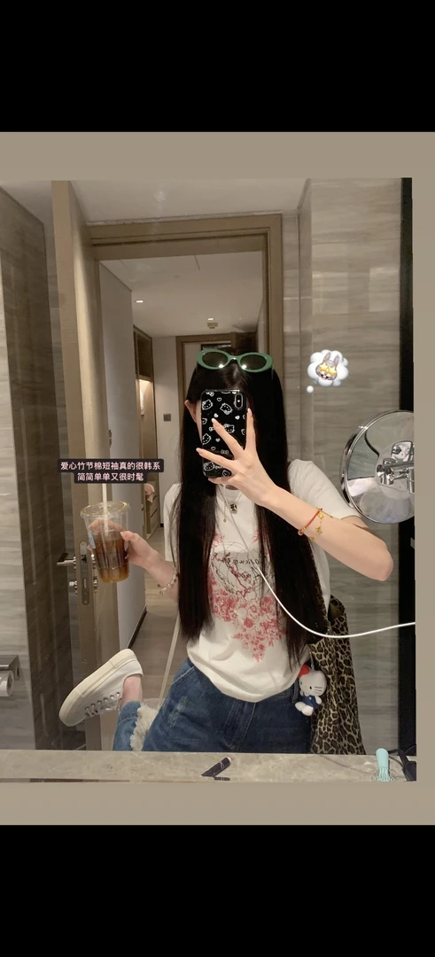 95新 DIOR/迪奥 针织衫七夕情人节限定短袖上衣 99新 M码 #4135