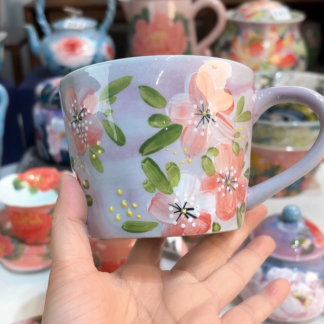 景德镇手绘高温釉下彩陶瓷茶具