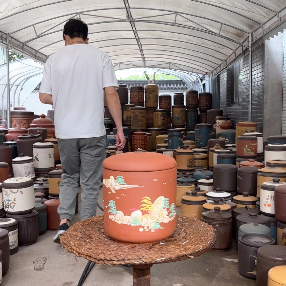 紫砂茶叶罐7 饼茶叶罐