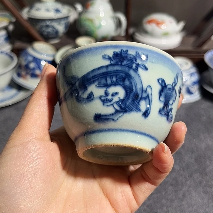 杯景德镇青花主人杯