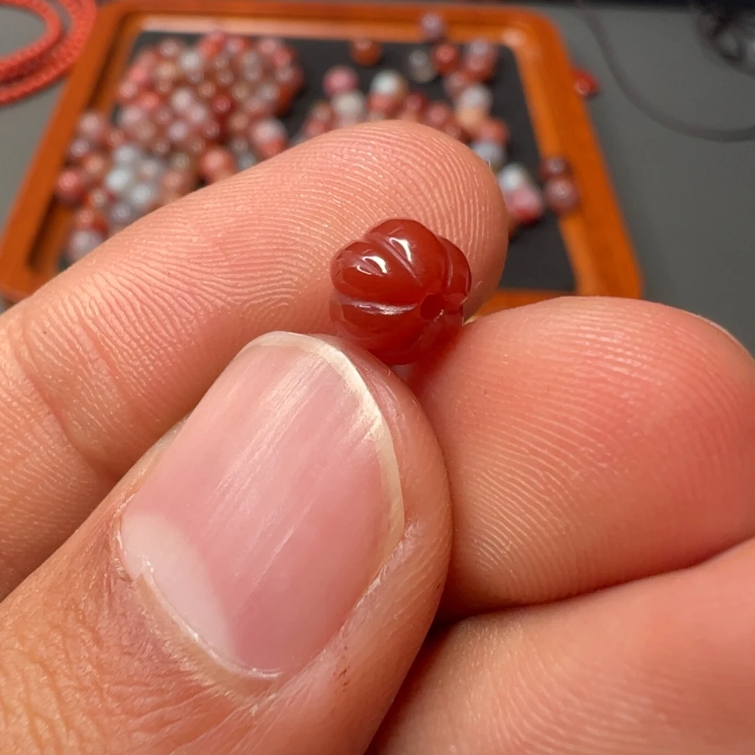 南红玛瑙未镶嵌611号南红6+瓜珠多样性发一个