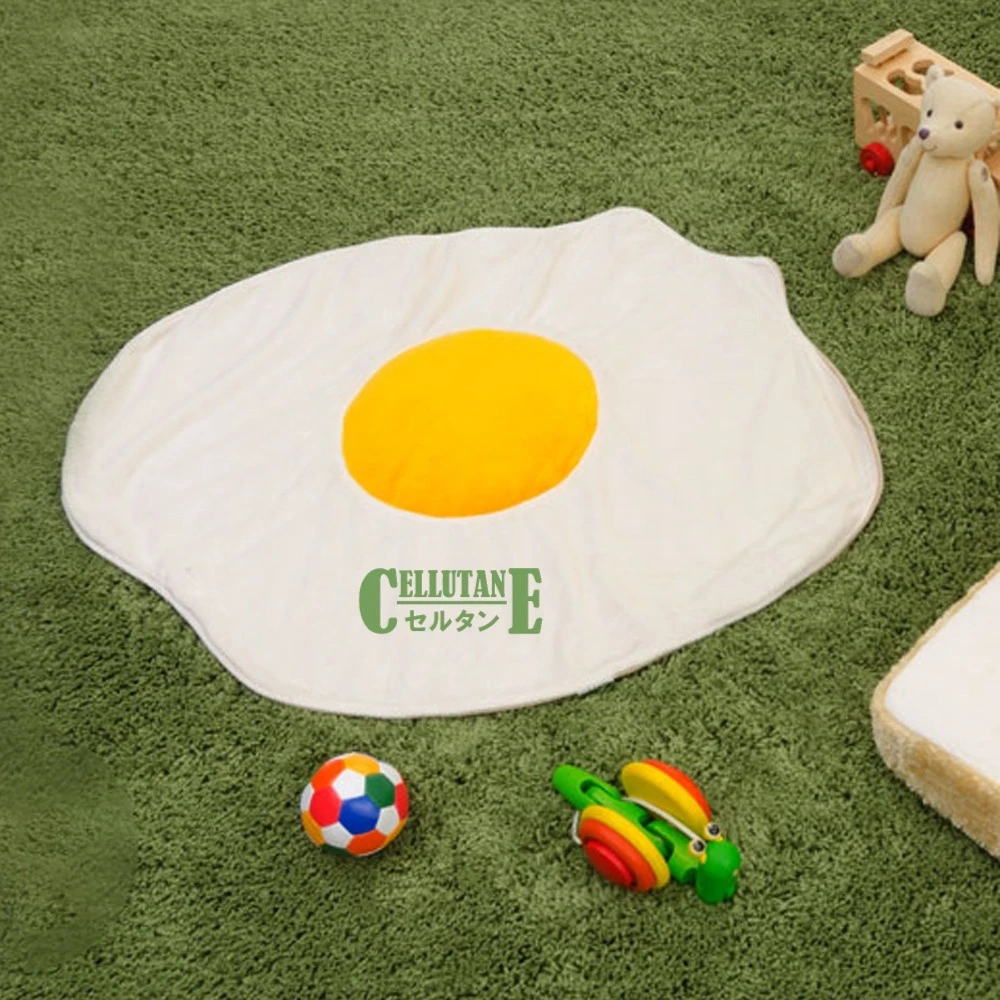 CELLUTANE荷包蛋造型创意毛毯四季通用柔软宝宝被子网红午睡毯