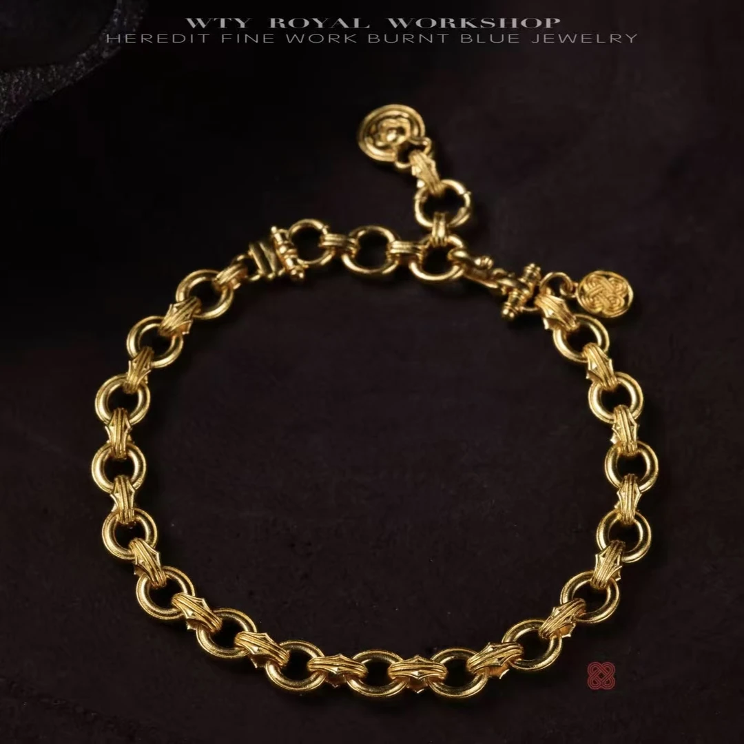 【细工】环宙 原版原创足金999手链简约百搭大气款