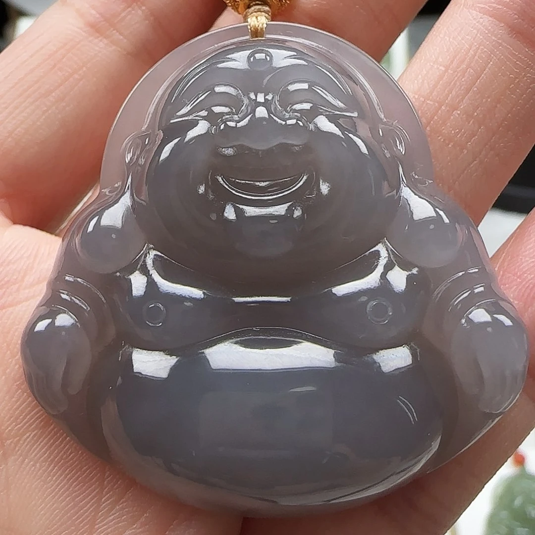 和田玉颈饰足金镶嵌