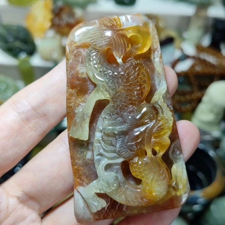 未镶嵌岫玉挂坠款式