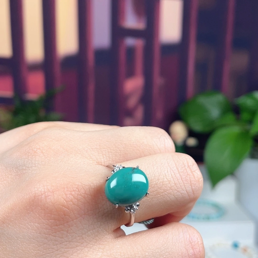 绿松石配饰银S925镶嵌