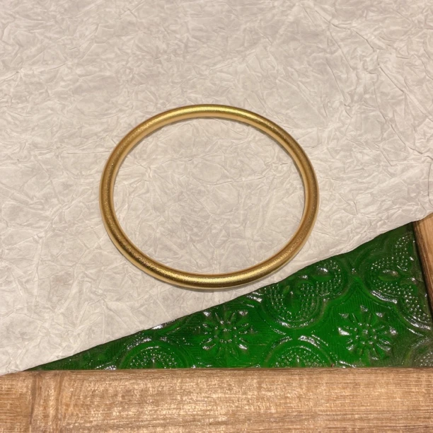 铜合金手镯 13594 古法磨砂素圈手镯