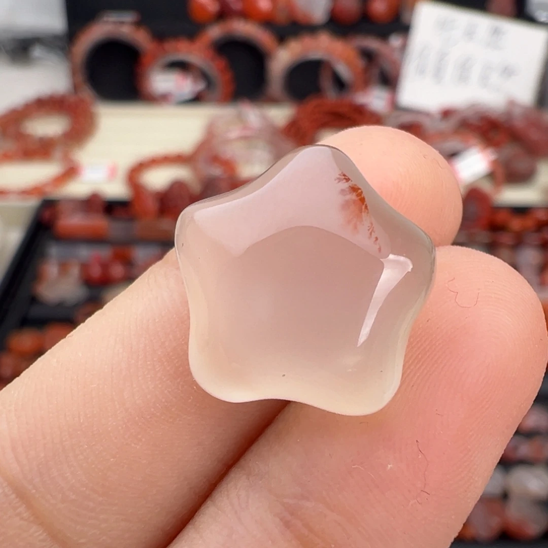 南红玛瑙未镶嵌颈饰星星