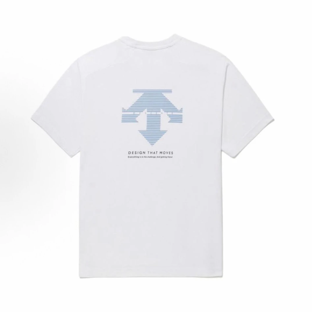 DESCENTE/迪桑特新款UTS15舒适柔软棉线吸湿排汗透气圆领短袖T恤