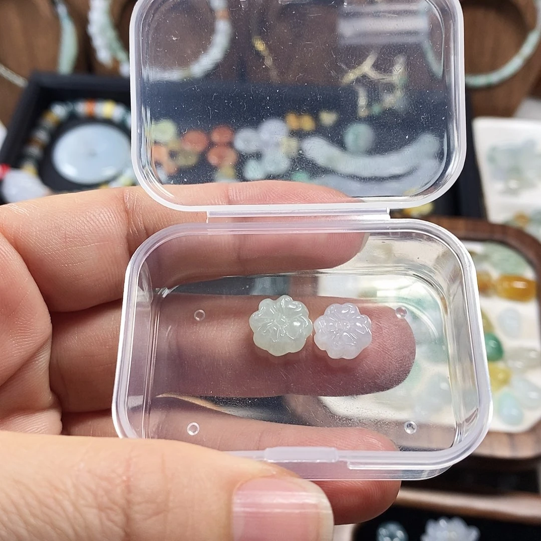 ᦗ***༊翡翠未镶嵌颈饰小滴溜