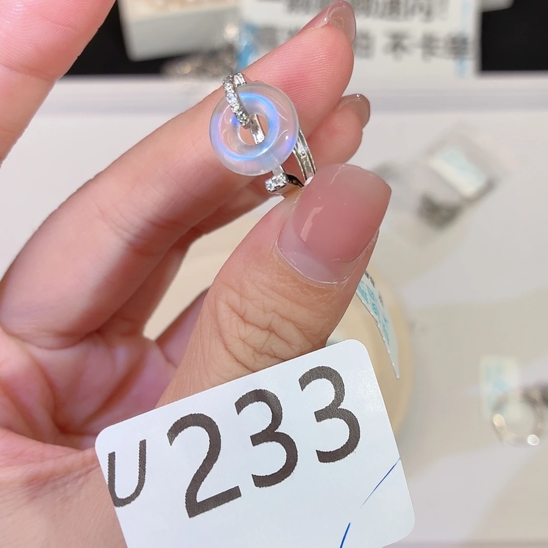 银S925镶嵌珠宝半成品长石