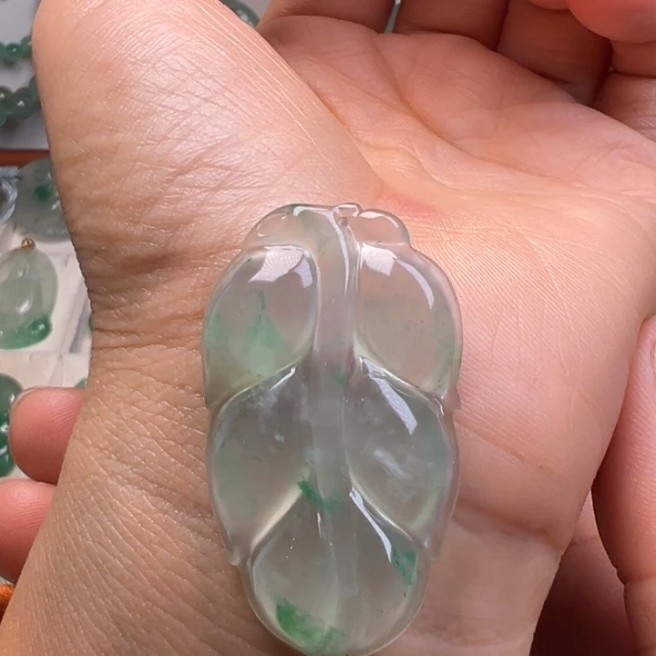 石英质玉银S925镀金镶嵌颈饰