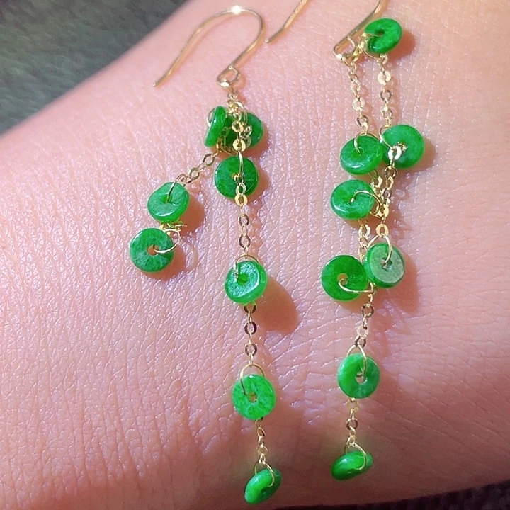 翡翠18K金镶嵌颈饰翡翠