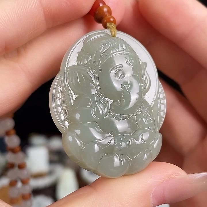 和田玉未镶嵌颈饰定制发货