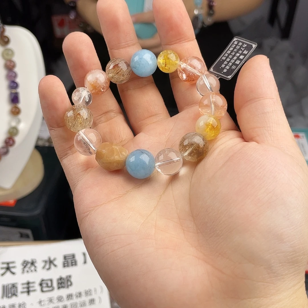 水晶手链银S925镶嵌