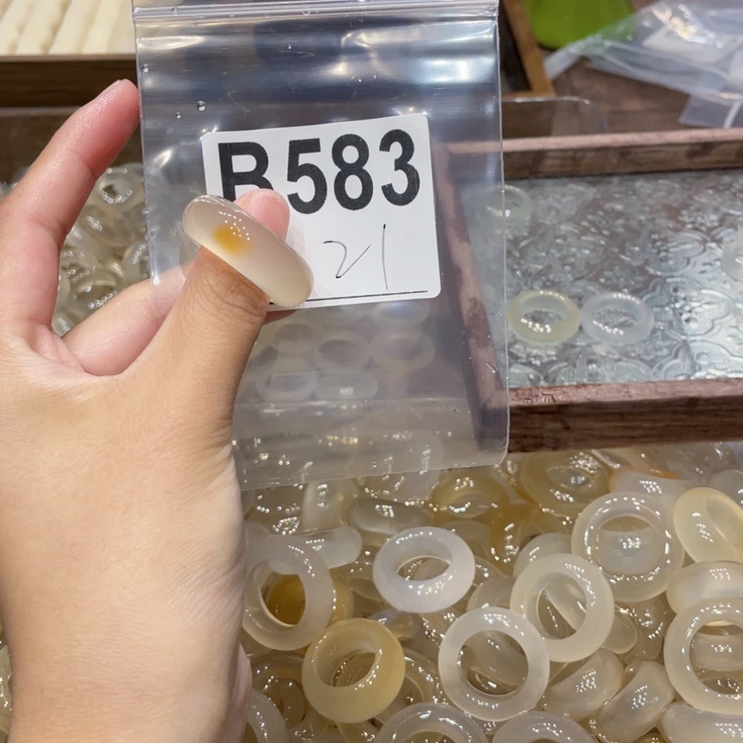 玛瑙/玉髓未镶嵌戒指583