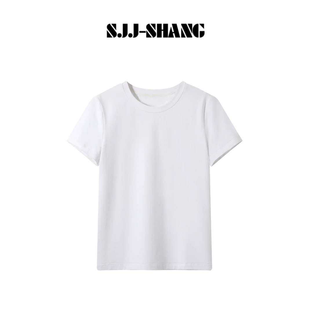 SJJ-SHANG【月光T】25ss新品满分棉舒适百搭高级感上衣q130323p