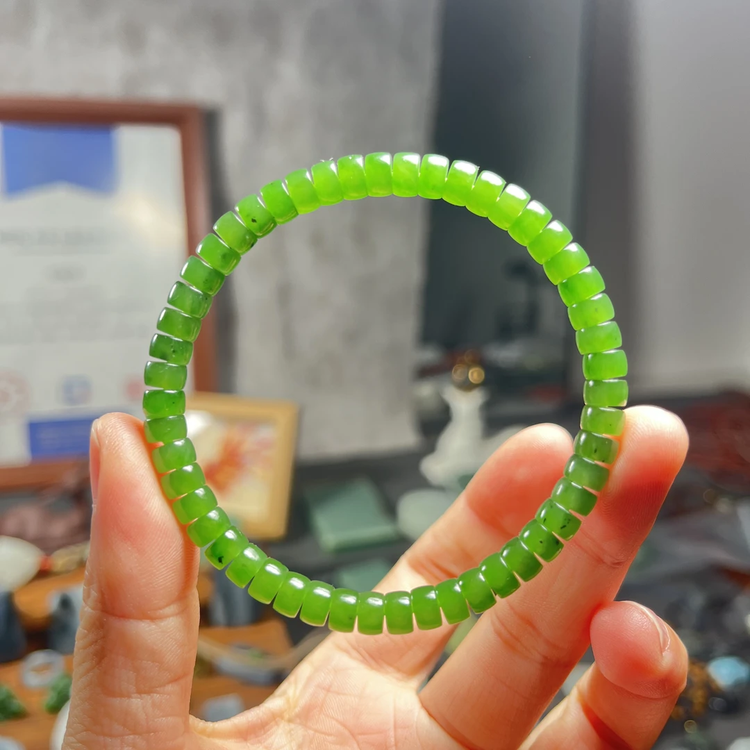 和田玉碧玉药片手链