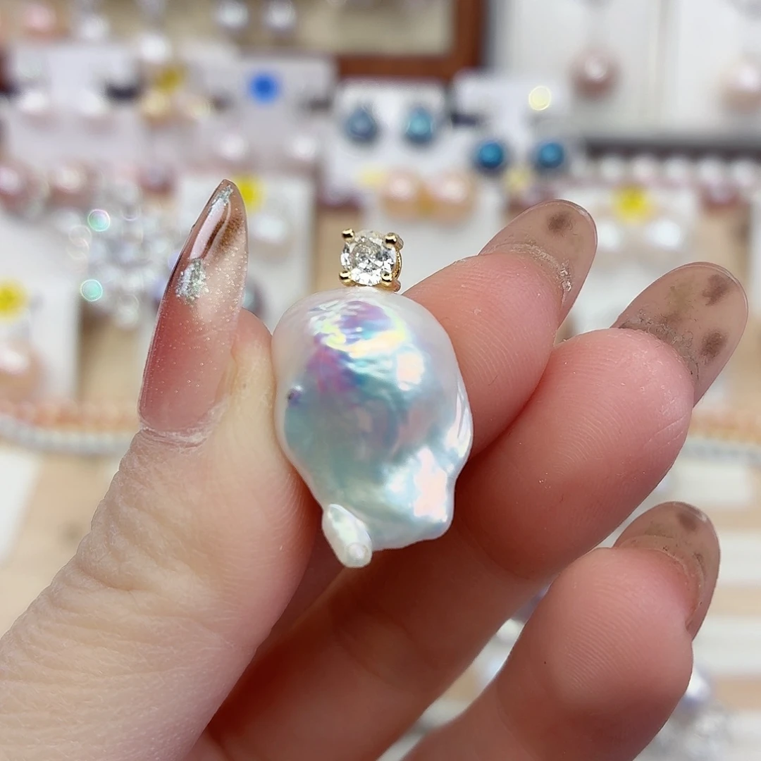 合金颈饰淡水珍珠