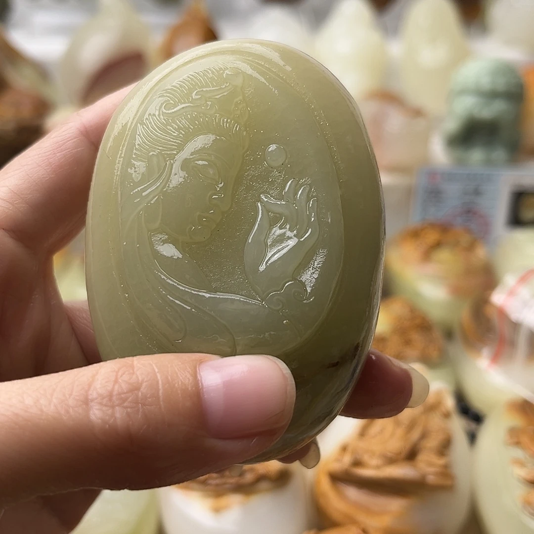 A***i石材古青石不退换观音