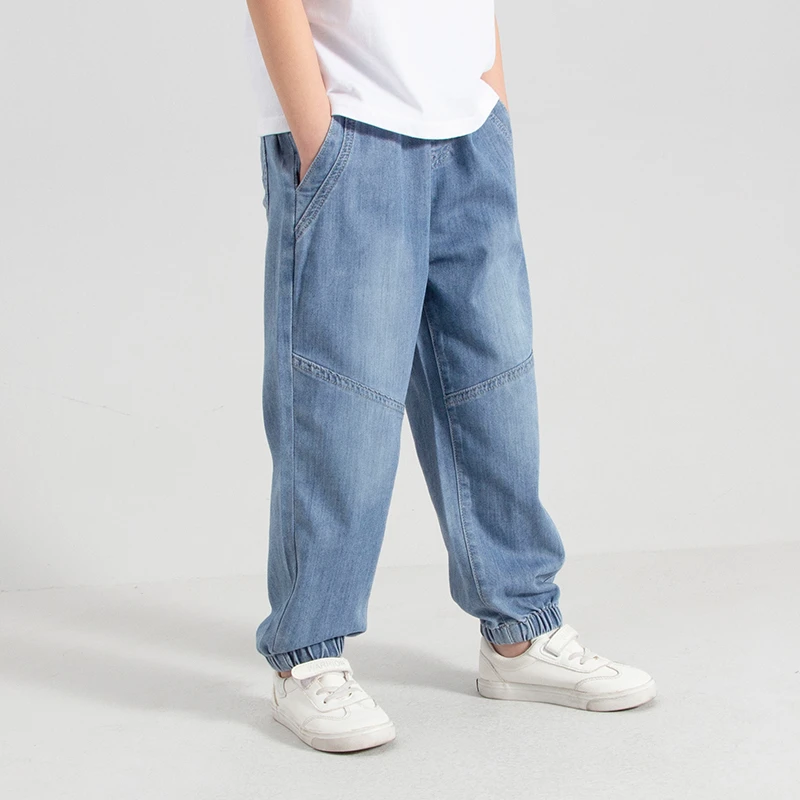 【清仓处理】男童裤子春秋薄款儿童牛仔裤防蚊裤2025中大童休闲裤