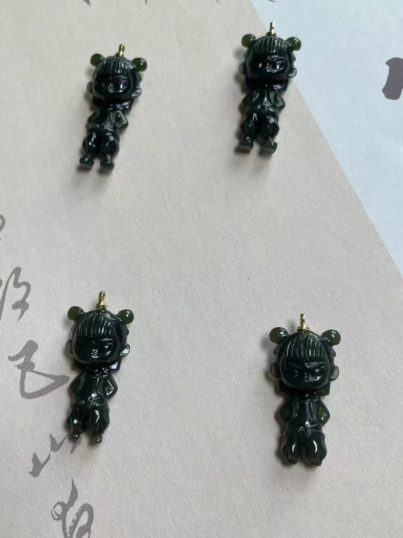 和田玉那吒立体吊坠多样发货支持复检