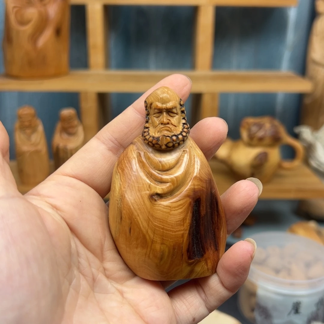 木崖柏木摆件手把件