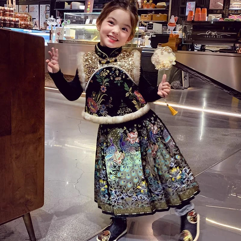 2025新年马面裙马甲套装