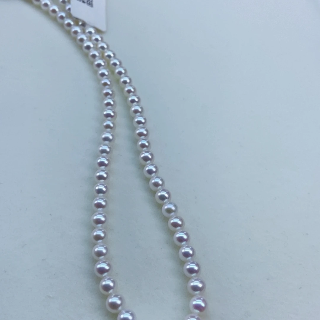 银S925镶嵌淡水珍珠4.5/5小灯泡正圆毕业