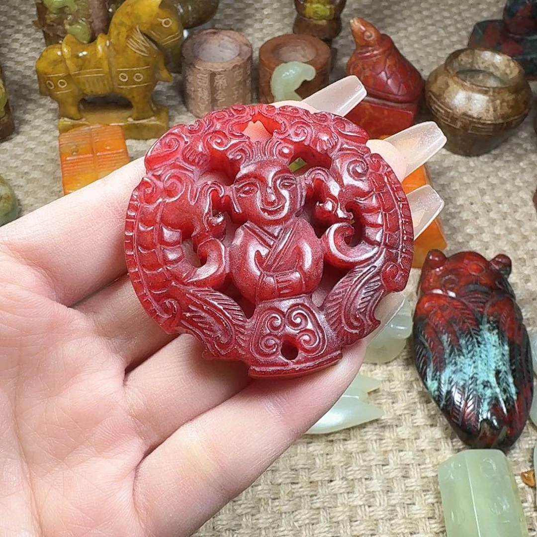 白玉菩提吊坠挂件