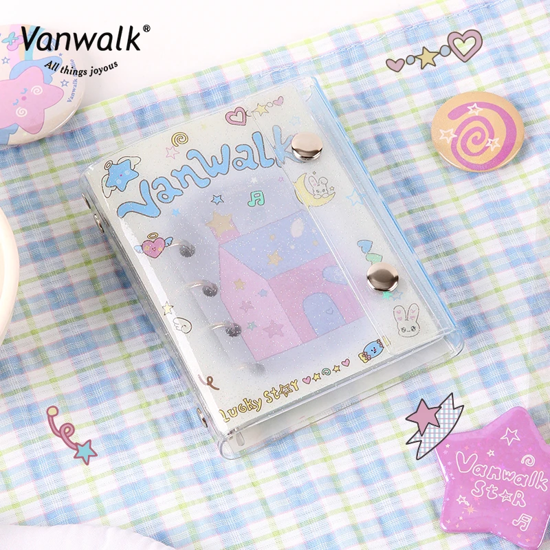 VANWALK幸运星 品牌定制可爱幸运星手账本女生高颜值日记本活页本