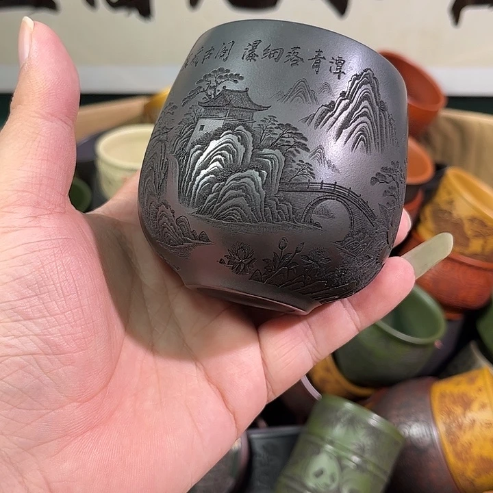 茶杯紫砂全手工紫砂主人杯