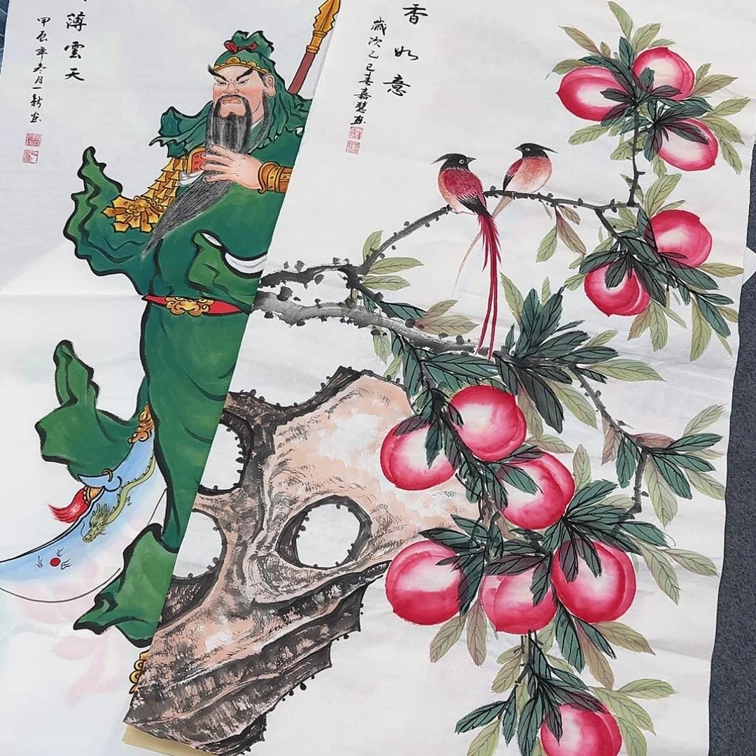 国画?**a尺寸70X138手绘作品