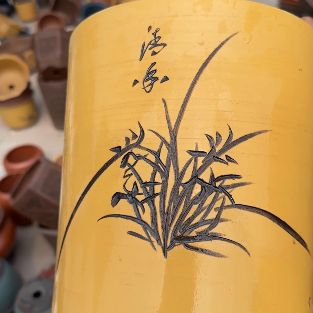 紫砂花盆口径17.22口径