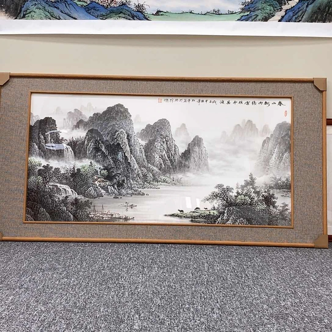 国画杜平四尺带框精品佳作