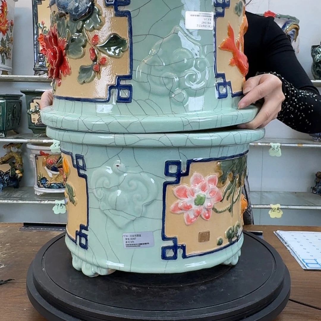 钓***鱼圆盆内口28深度18