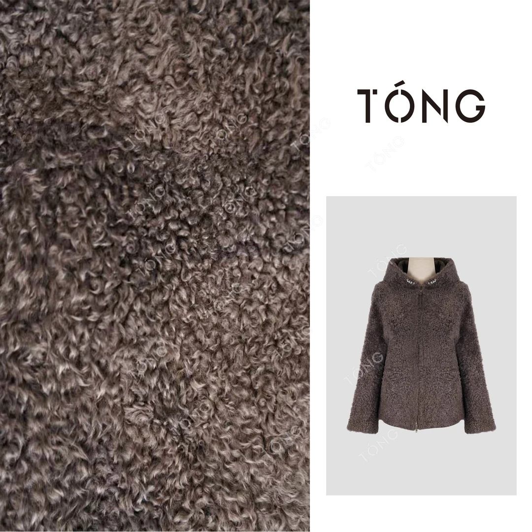 【思梦】拉贡简约通勤款时尚皮毛一体皮草外套 GW132