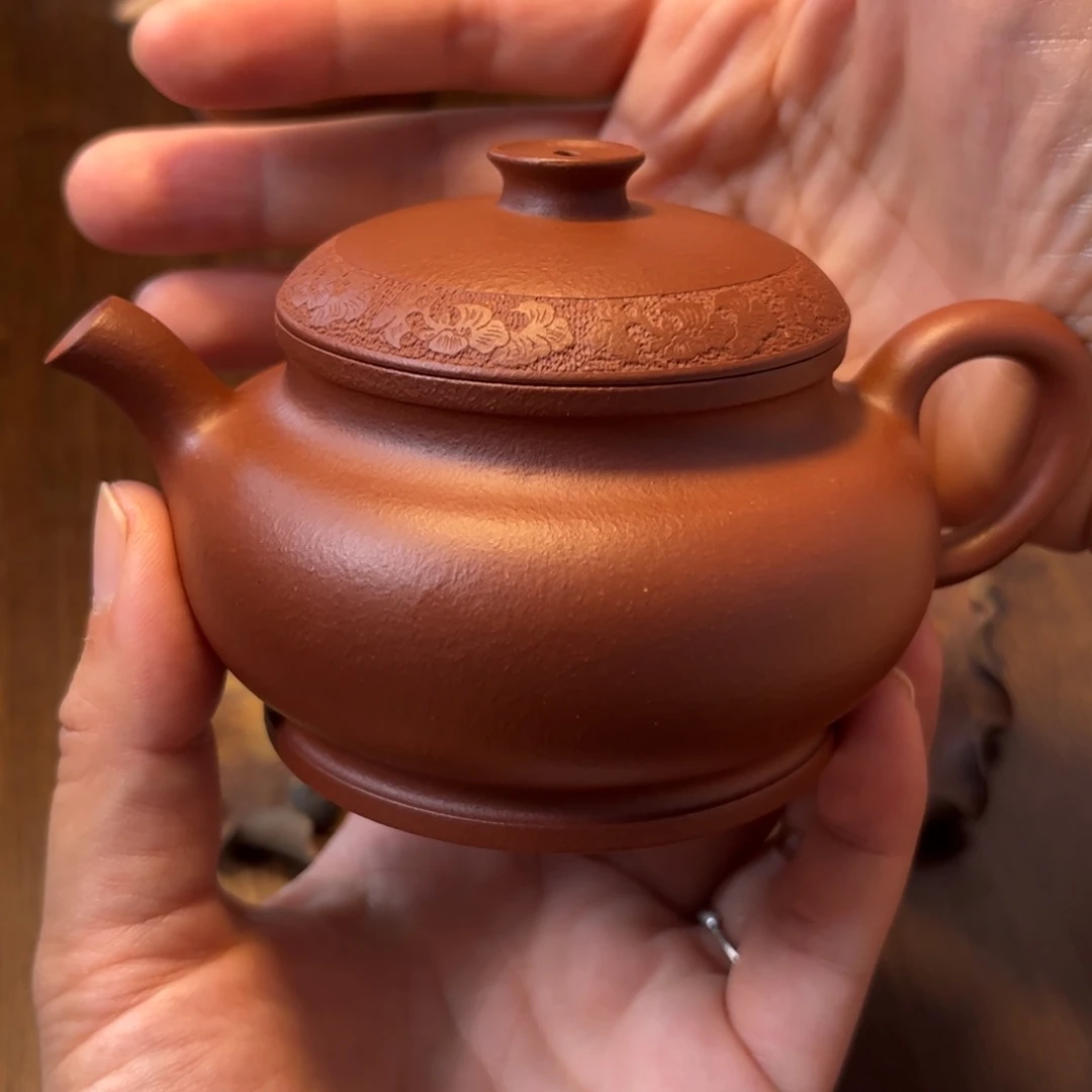 随***性茶壶紫砂宜兴紫砂壶半手工制作