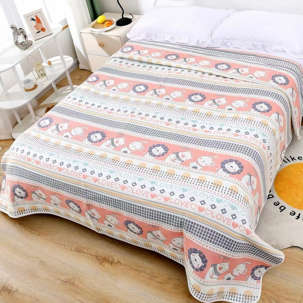 纱布亚暂凉席【动物园】80*130