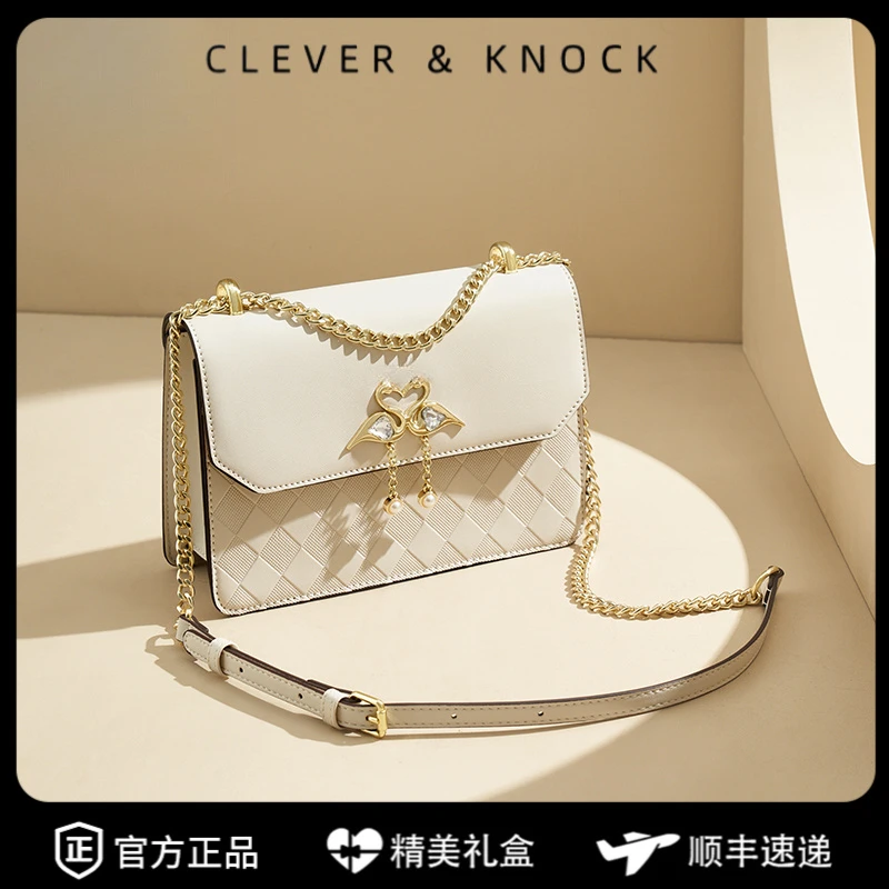 CleverKnock小方包2025新款包包女款通勤单肩包大容量斜挎包生日