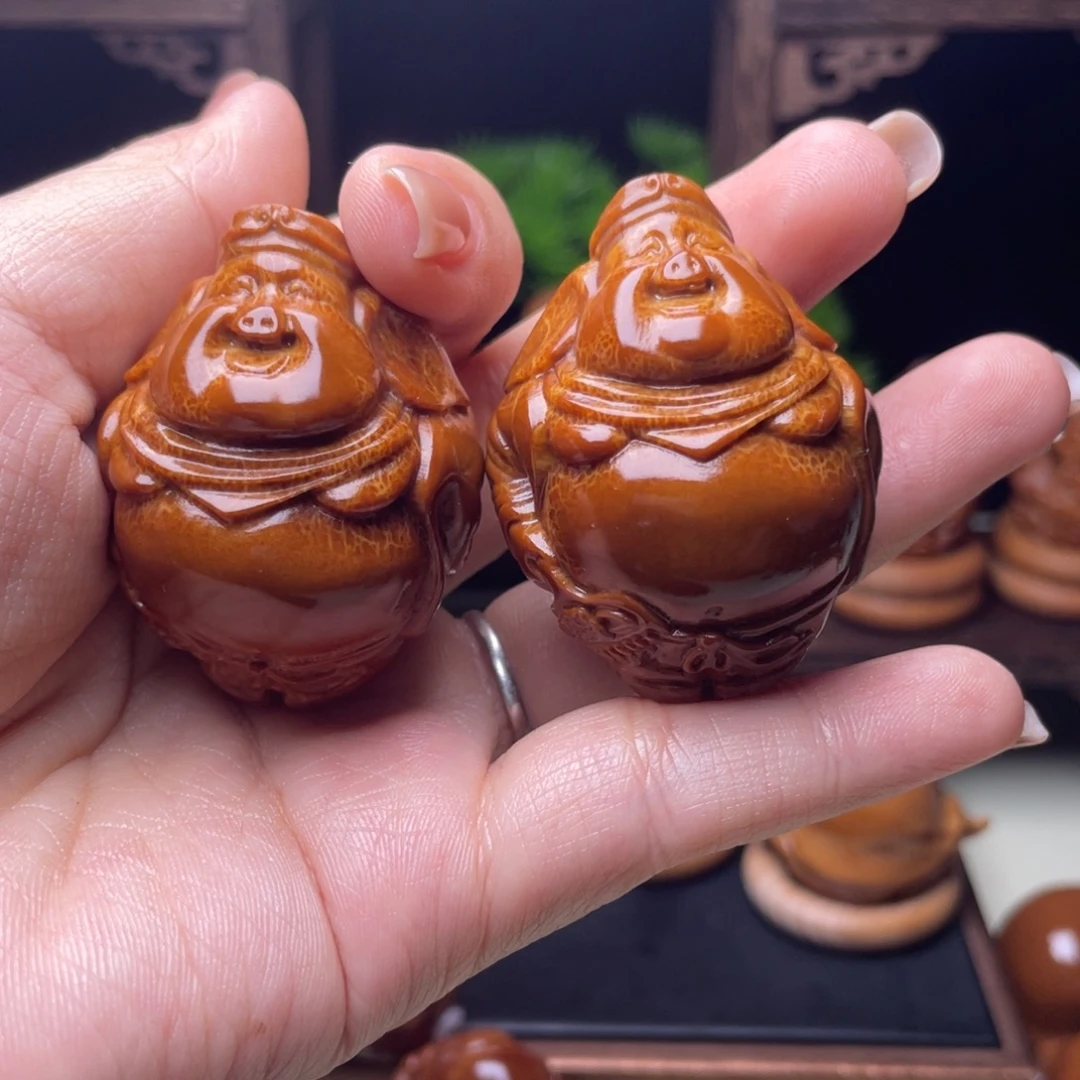 橄榄核吊坠八戒手球3.5