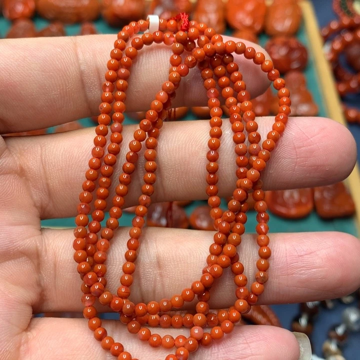 未镶嵌手串南红玛瑙3m m