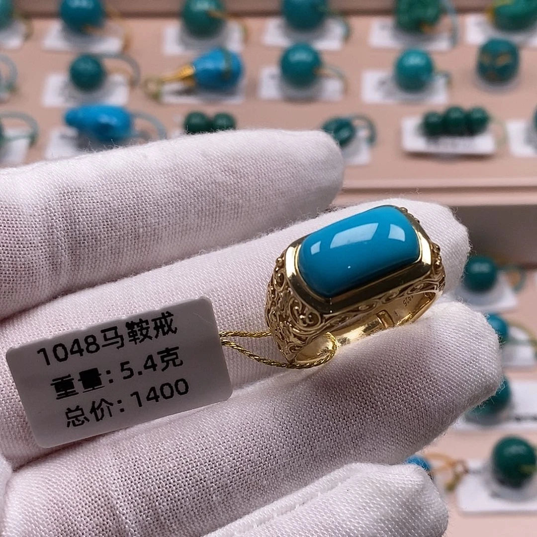 绿松石银S925镶嵌珠宝奇石