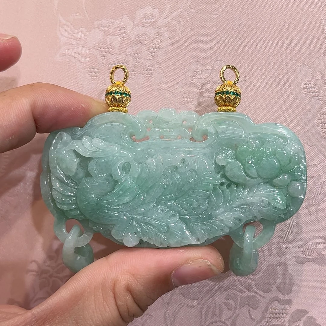 翡翠合金吊坠(赠链)
