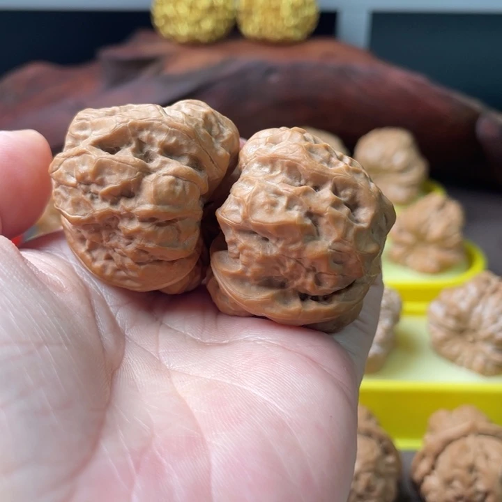 福***禄把件文玩核桃蛤蟆头