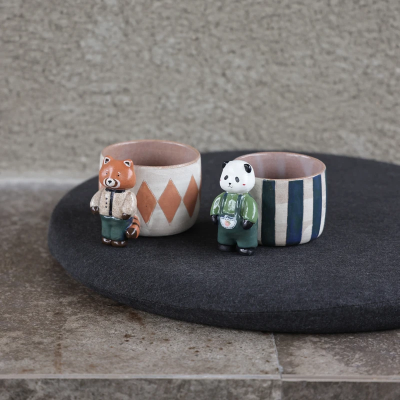 原来是泥手作可爱卡通立体咖啡杯马克杯陶瓷杯喝水杯生日礼物女生