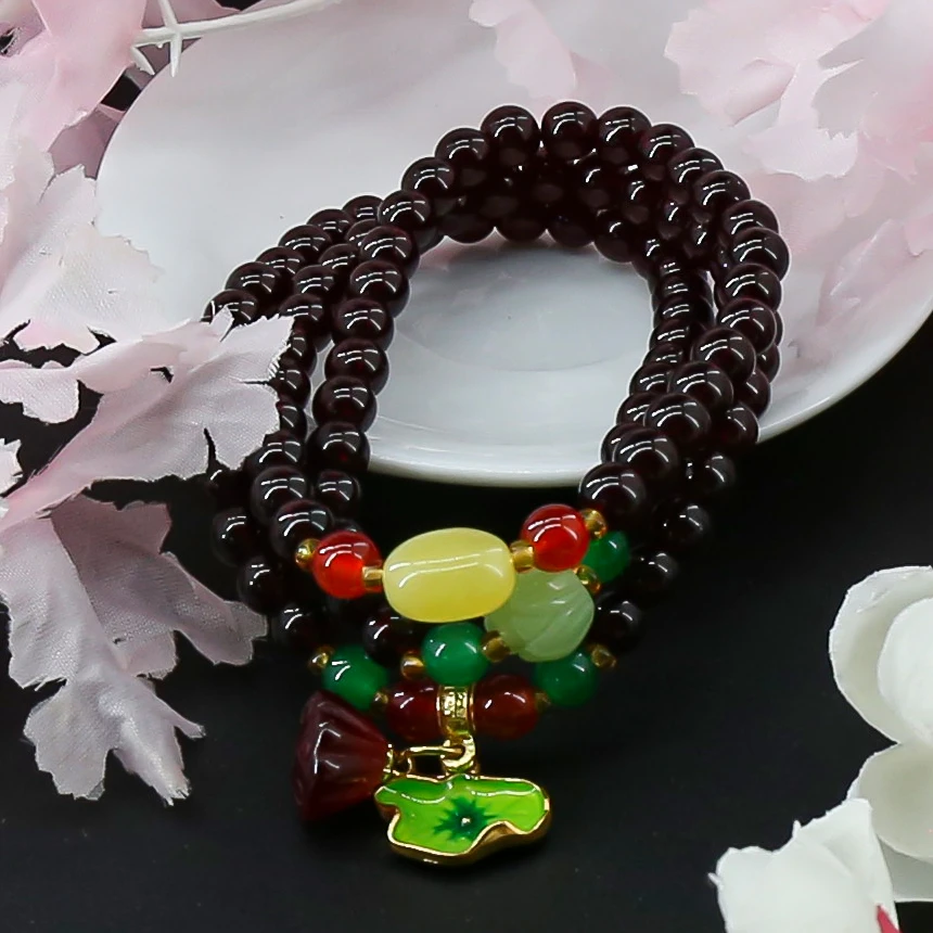AD345 石榴石饰品（无礼盒）