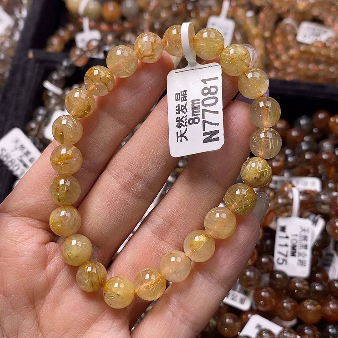 未镶嵌水晶手链水