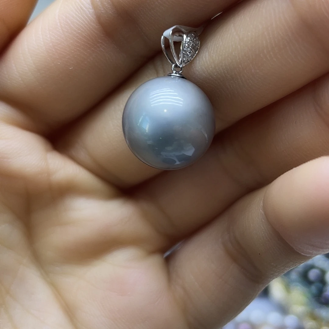 海水珍珠18K金镶嵌颈饰